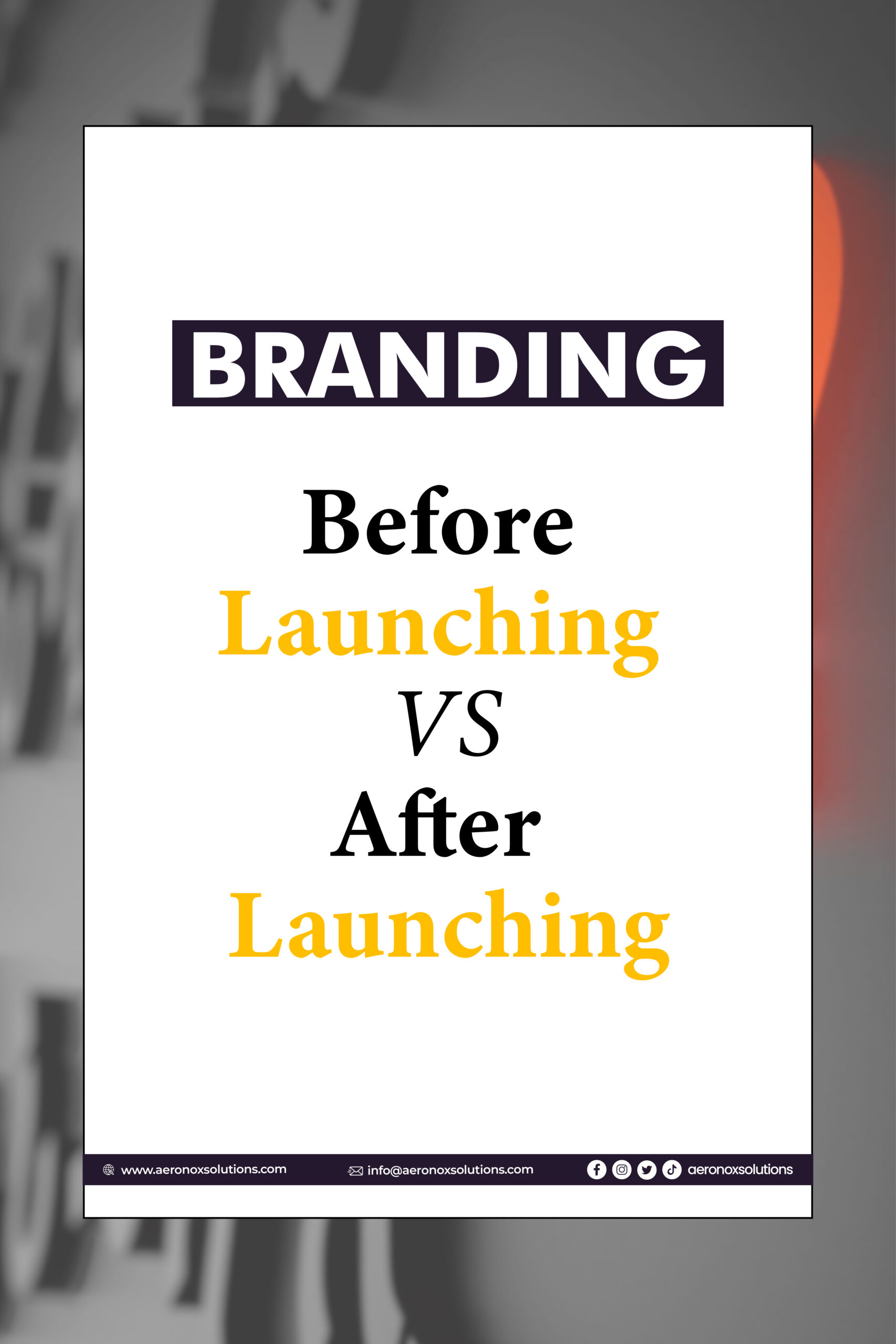 branding before lauching vs after