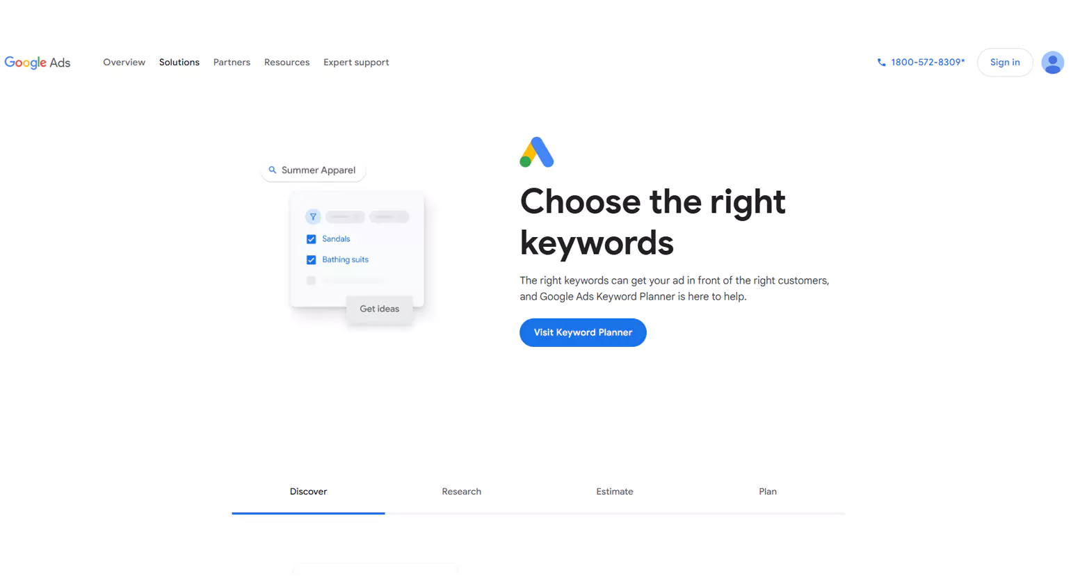 Google Keyword Planner Keyword Research tool